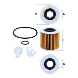 Фільтр оливи MAHLE ORIGINAL ox414d1