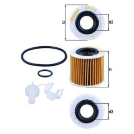 Фільтр оливи MAHLE ORIGINAL ox416d2