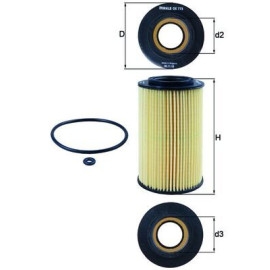 MAHLE ox773d Фильтр масла MAHLE ox773d