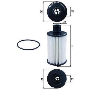Фільтр оливний MAHLE / KNECHT ox774d