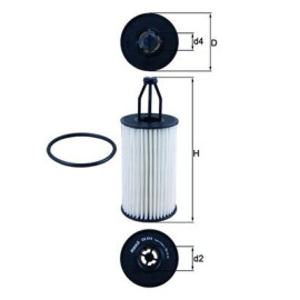 Фільтр оливний MAHLE ox814d