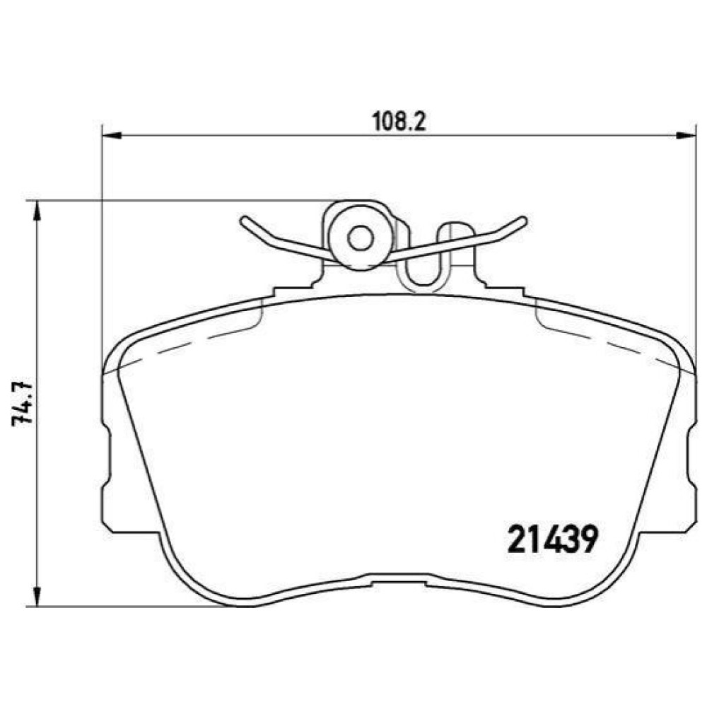 Комплект гальмівних колодок з 4 шт. дисків BREMBO p06017