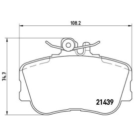 Комплект гальмівних колодок з 4 шт. дисків BREMBO p06017