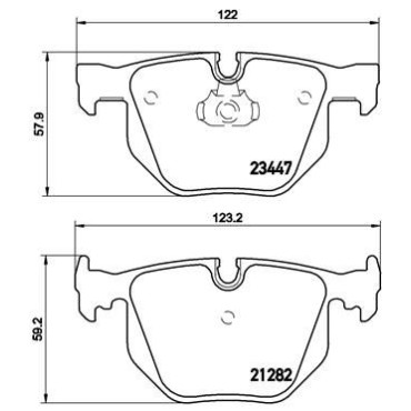 Гальмівні колодки BREMBO p06029