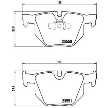 Комплект тормозных колодок из 4 шт. дисков BREMBO p06039
