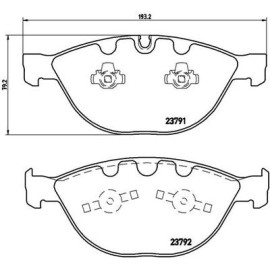 BREMBO p06047 Комплект тормозных колодок из 4 шт. дисков BREMBO p06047