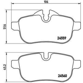 BREMBO p06062 Тормозные колодки BREMBO p06062