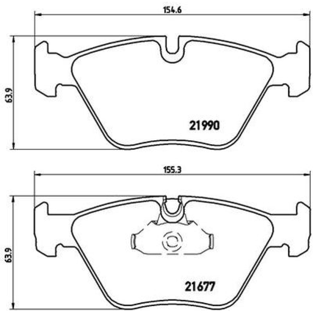 Комплект тормозных колодок из 4 шт. дисков BREMBO p06065
