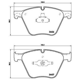 BREMBO p06073 Комплект тормозных колодок из 4 шт. дисков BREMBO p06073