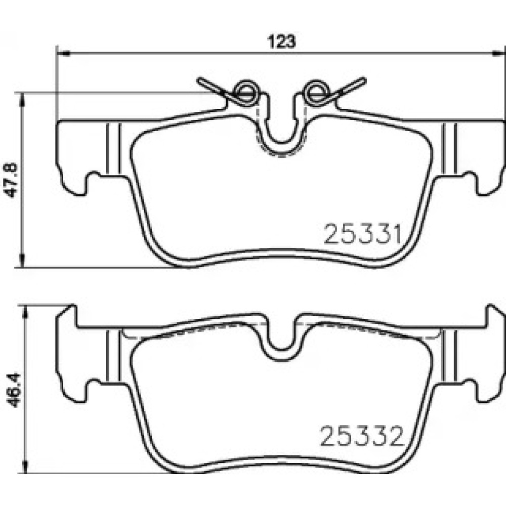 Гальмівні колодки задні BREMBO p06094