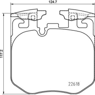 Гальмівні колодки передні BREMBO p06106