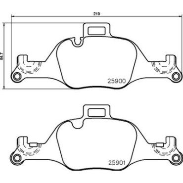 Комплект гальмівних колодок з 4 шт. дисків BREMBO p06107