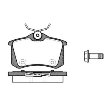 Гальмівні колодки задні WOKING p1291300
