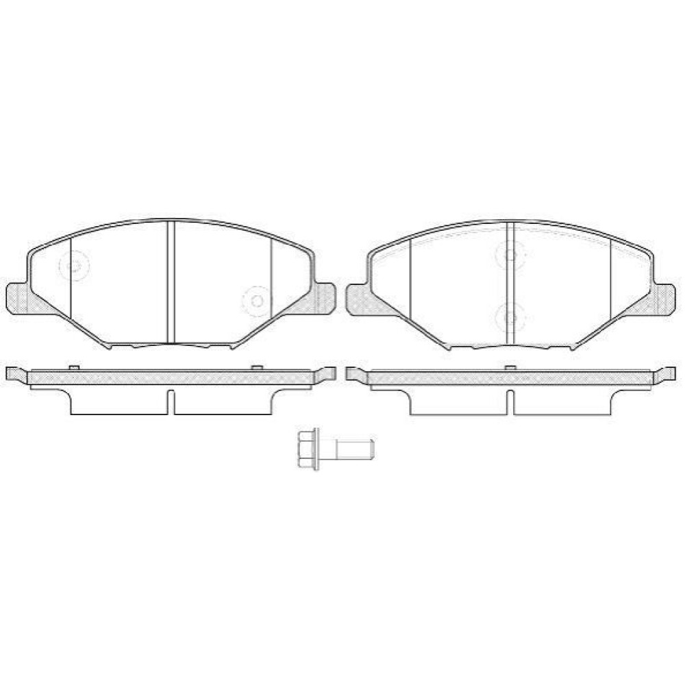 Гальмівні колодки передні WOKING p1453300
