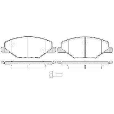 Гальмівні колодки передні WOKING p1453300