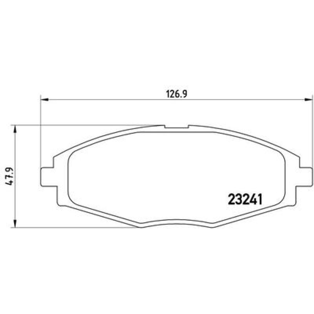 Комплект гальмівних колодок з 4 шт. дисків BREMBO p15006