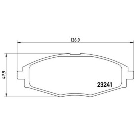 Комплект гальмівних колодок з 4 шт. дисків BREMBO p15006
