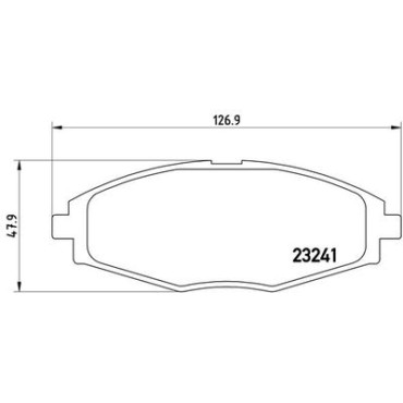 Комплект тормозных колодок из 4 шт. дисков BREMBO p15006