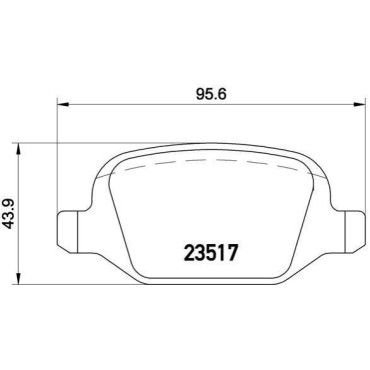 Тормозные колодки BREMBO p23065