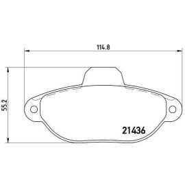 BREMBO p23096 Дисковые колодки BREMBO p23096
