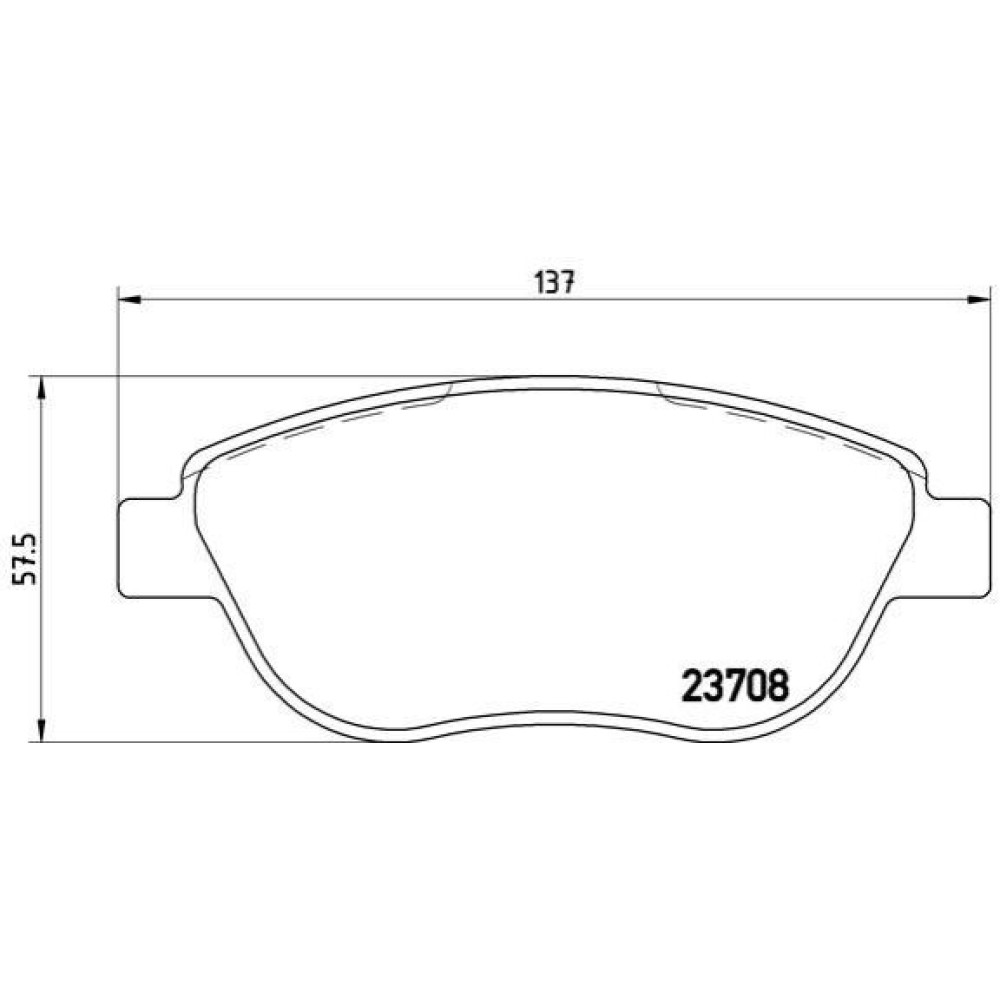Комплект гальмівних колодок з 4 шт. дисків BREMBO p23119