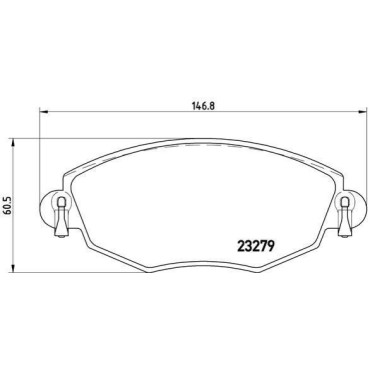 Комплект тормозных колодок из 4 шт. дисков BREMBO p24060