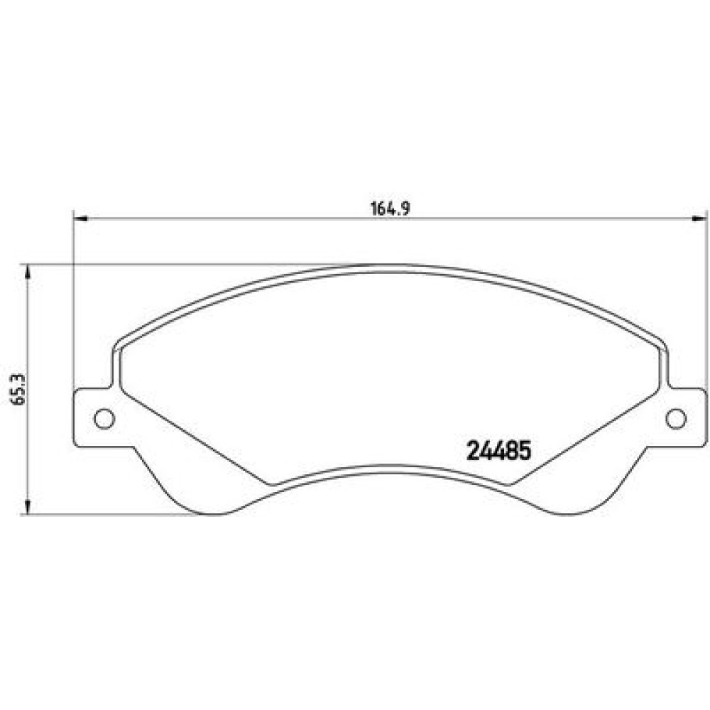 Комплект гальмівних колодок BREMBO p24065