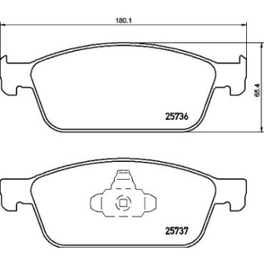 Тормозные колодки передние BREMBO p24157