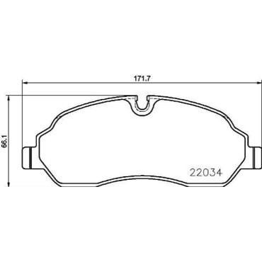 Дискові колодки BREMBO p24171