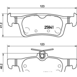 Комплект тормозных колодок из 4 шт. дисков BREMBO p24204