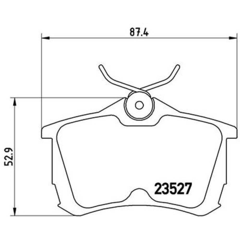 Тормозные колодки задние BREMBO p28030