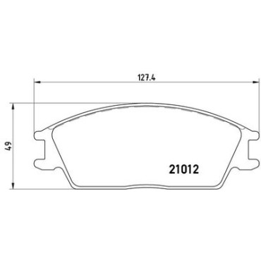 Комплект гальмівних колодок з 4 шт. дисків BREMBO p30001
