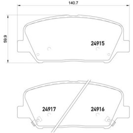 Тормозные колодки BREMBO p30065