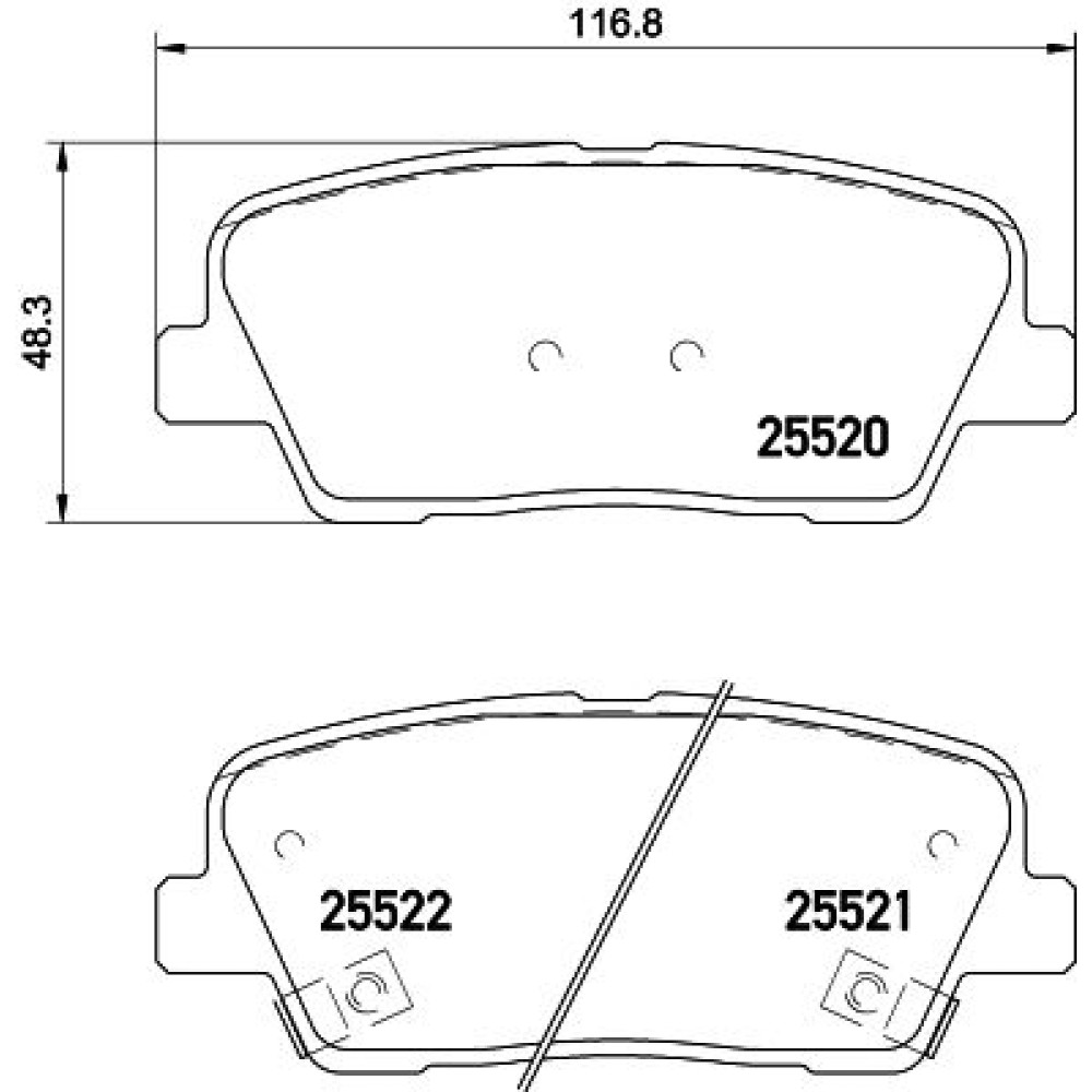 Гальмівні колодки BREMBO p30081