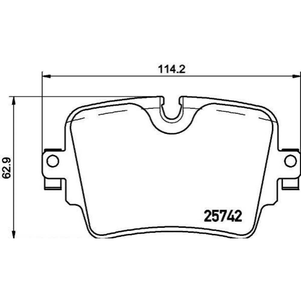 Комплект гальмівних колодок з 4 шт. дисків BREMBO p36033