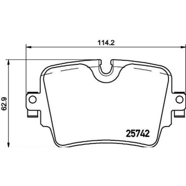 Комплект гальмівних колодок з 4 шт. дисків BREMBO p36033