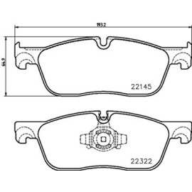 Гальмівні колодки передні BREMBO p36035