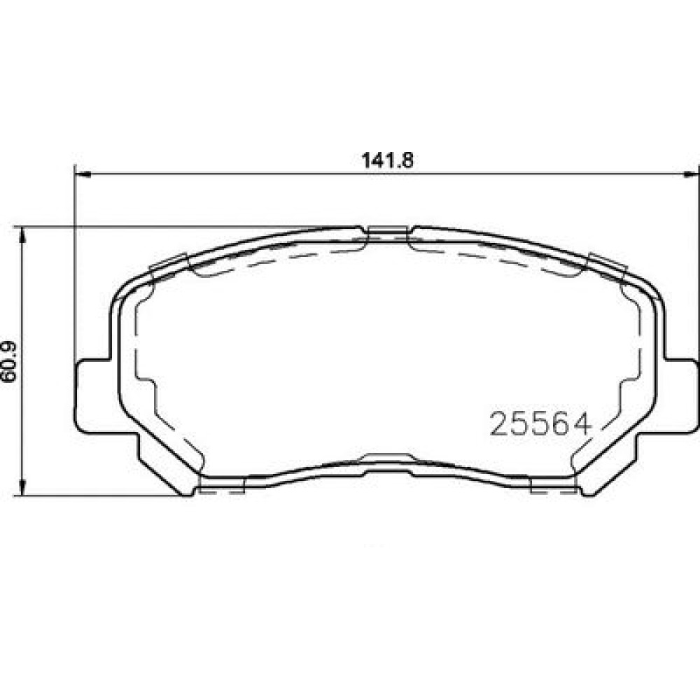 Комплект гальмівних колодок з 4 шт. дисків BREMBO p37019