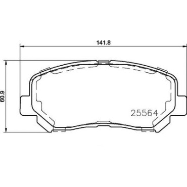 Комплект тормозных колодок из 4 шт. дисков BREMBO p37019