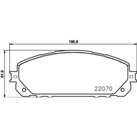 Тормозные колодки BREMBO p37021