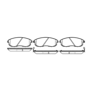 Тормозные колодки передние WOKING p393312