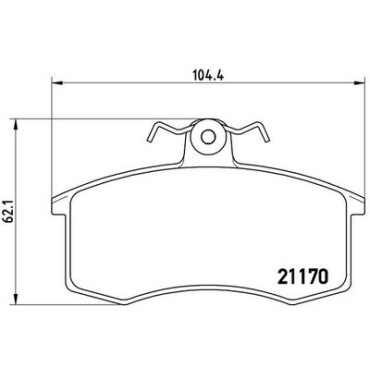 Тормозные колодки передние BREMBO p41003