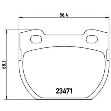 Гальмівні колодки BREMBO p44006