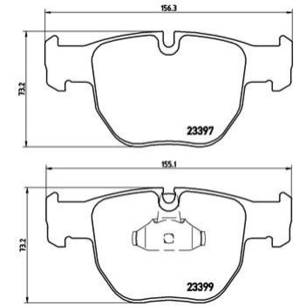 Тормозные колодки BREMBO p44012