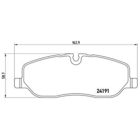 Гальмівні колодки передні BREMBO p44014