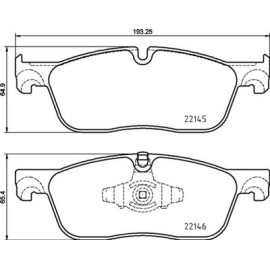 BREMBO p44026 Гальмівні колодки передні BREMBO p44026
