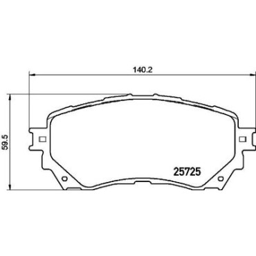 Гальмівні колодки передні BREMBO p49048