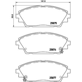 Комплект гальмівних колодок BREMBO p49050