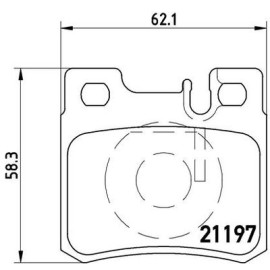 Комплект гальмівних колодок з 4 шт. дисків BREMBO p50009