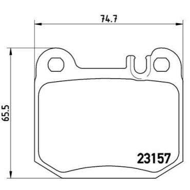 Комплект тормозных колодок из 4 шт. дисков BREMBO p50043